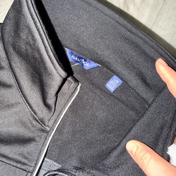 Nautica Men's Mixed Media Water Resistant Jacket, L - Picture 5 of 10